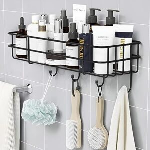 Bathroom Shelf with Hooks