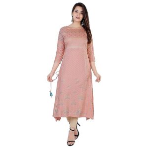 Women's Rayon Calf Length Kurta