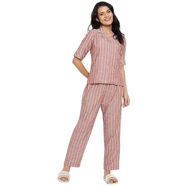 Striped Printed Night Suits