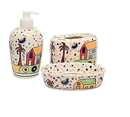 Ceramic Bathroom Set of 3 Pcs