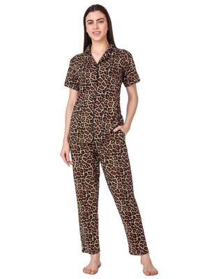 Animal Print Women's Night Suit