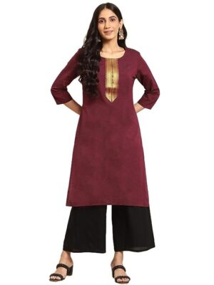 Knee Length Straight Kurti