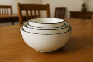 Ceramic Bowl Set White